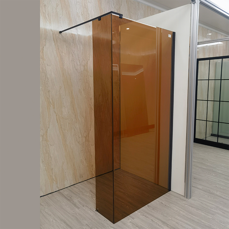 May kulay na tempered glass brown glass/asul na baso na madaling linisin ang shower shower screen