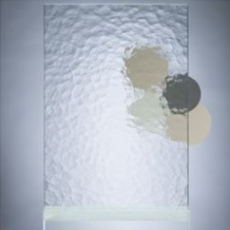 Tubig na naka-texture na embossed glass cabinets/pandekorasyon na baso na tulad ng baso